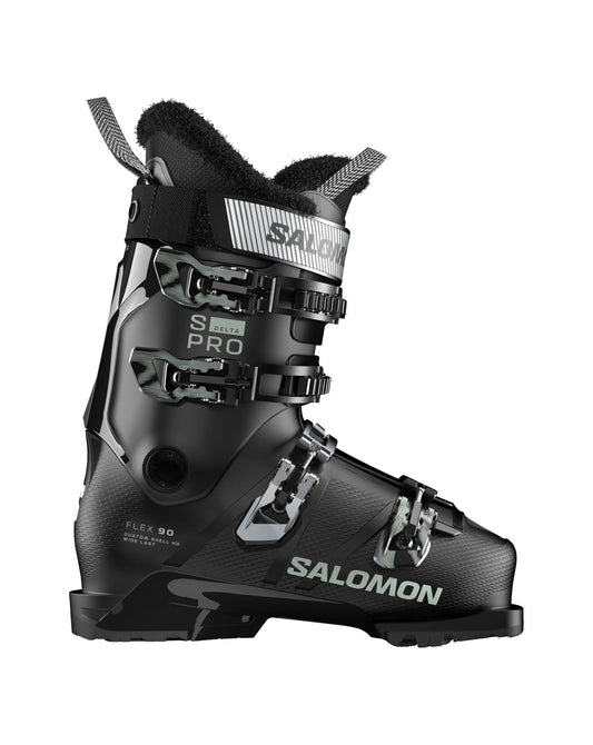 Salmon S/Pro Delta 90 Women's Ski Boots - Black/Aqua