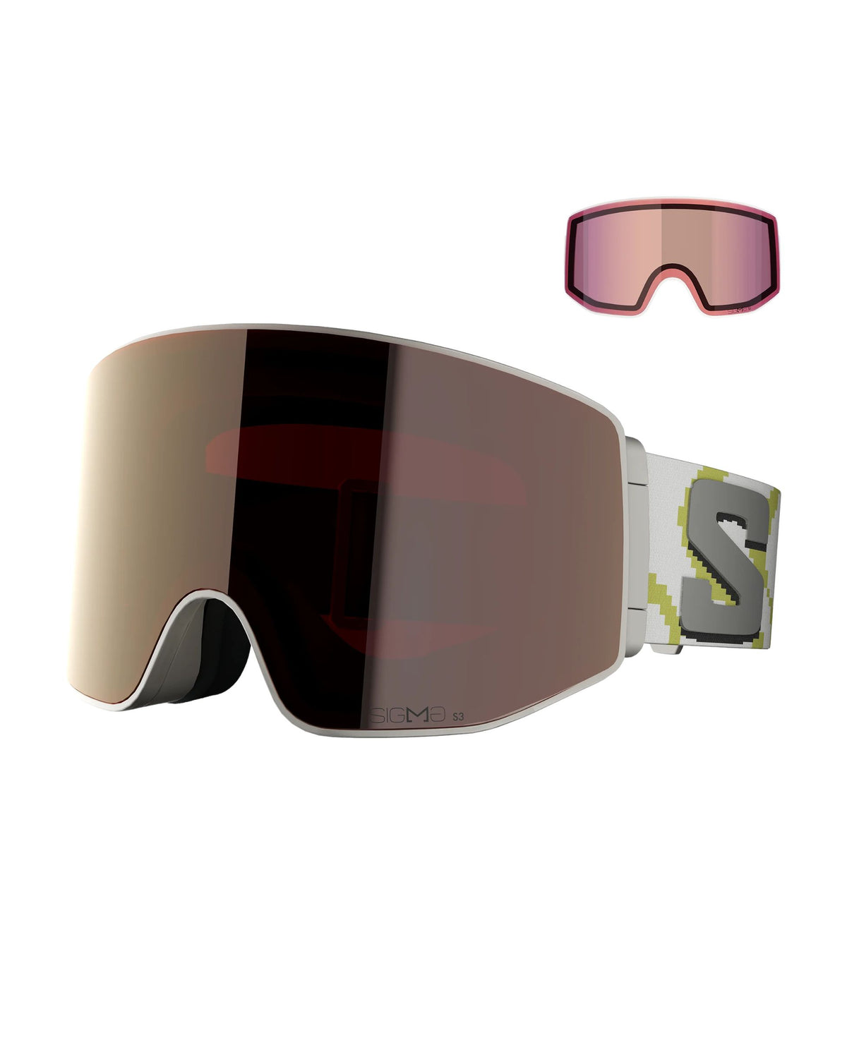 Salomon Sentry Prime Sigma Ski Goggles - Marshmallow/Gun Metal