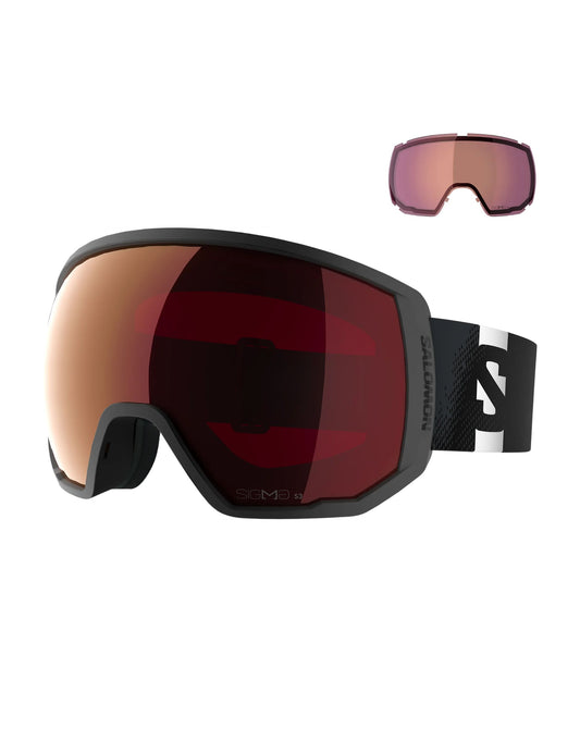 Salomon Radium Pro Outline Sigma Ski Goggles -Black/Fire Red