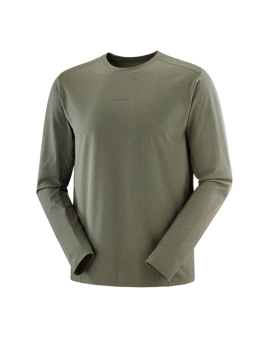Salomon Men's Trackline Long Sleeve Tee - Grape Leaf