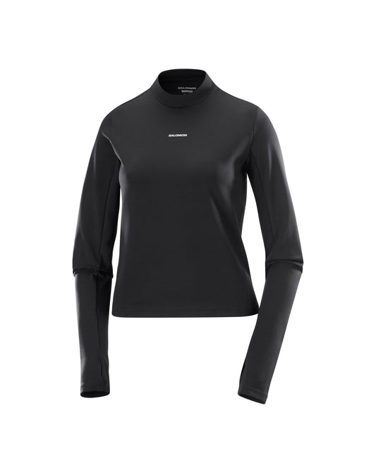 Salomon Women's SHAKEout Bliss Long Sleeve Tee - Deep Black