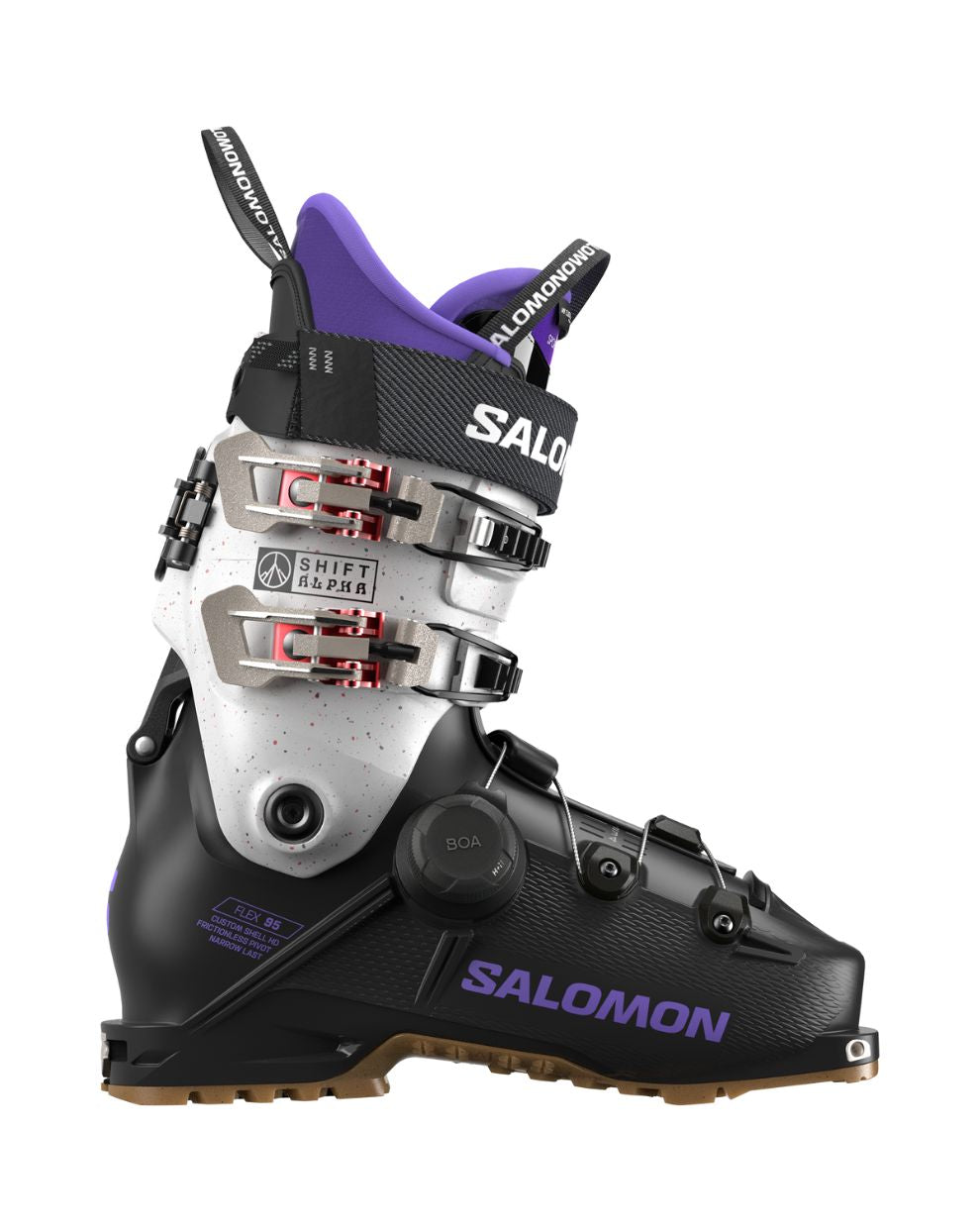 Salomon Shift Alpha Boa 95 Women's Ski Boots - Black + Ultra Violet