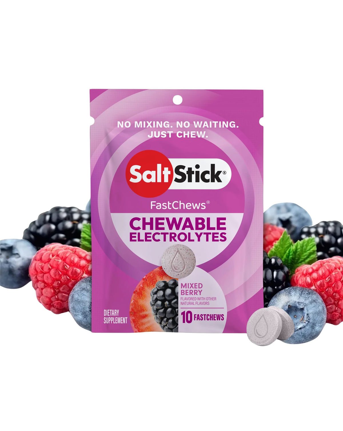 SaltStick FastChews Mixed Berry - 10ct