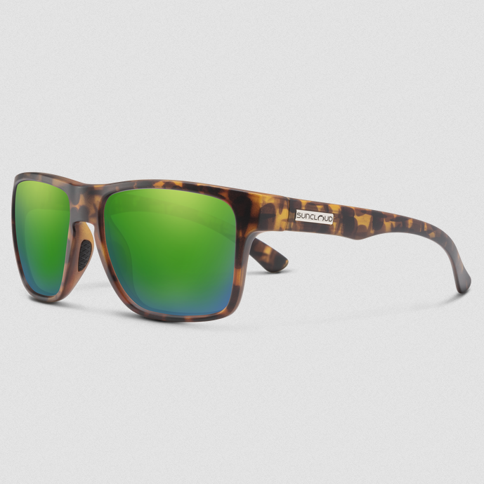 Suncloud Rambler Sunglasses - Matte Tortoise/Green