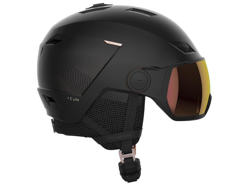 Salomon Icon LT Visor Helmet - Black/Gold