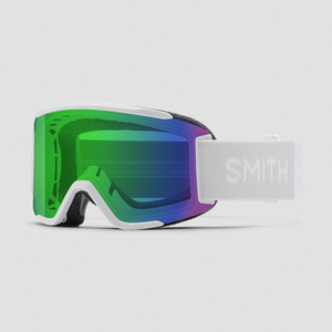 Smith Squad S Ski Goggles - White Vapor/CPE Green Mirror