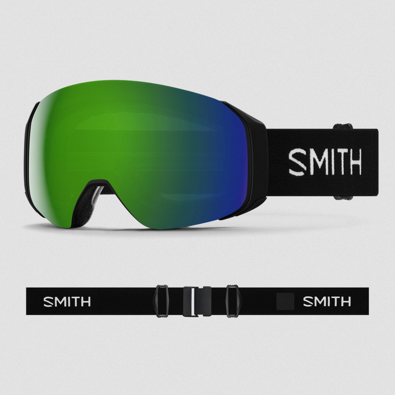 Smith 4D MAG S Ski Goggles - Black/CPS Green Mirror