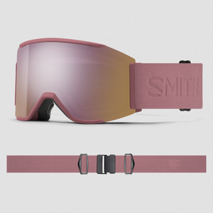 Smith Squad MAG Ski Helmet - Chalk Rose/CPE Rose Gold Mirror