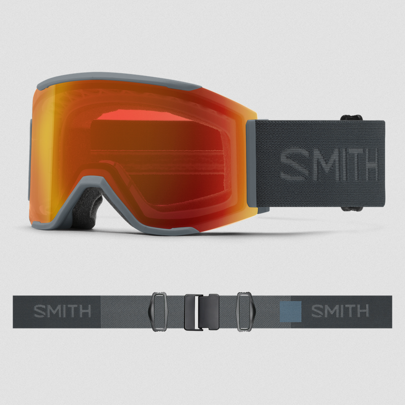 Smith Squad MAG Ski Goggles - Slate/CPE Red Mirror