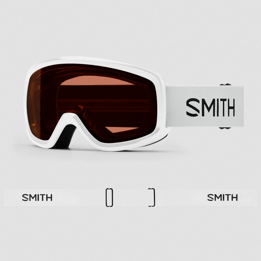 Smith Junior Snowday Ski Goggles - White/RC36