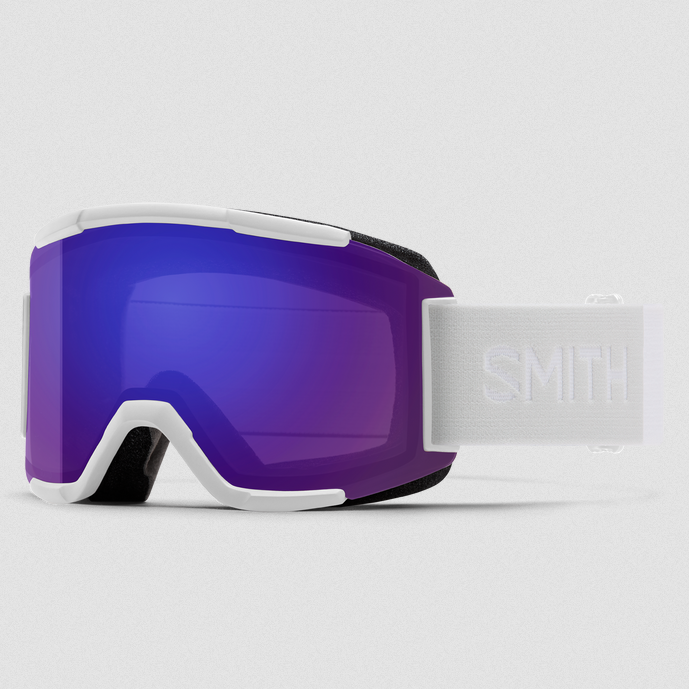 Smith Squad Ski Goggles - White Vapor + CPE Violet Mirror Lens