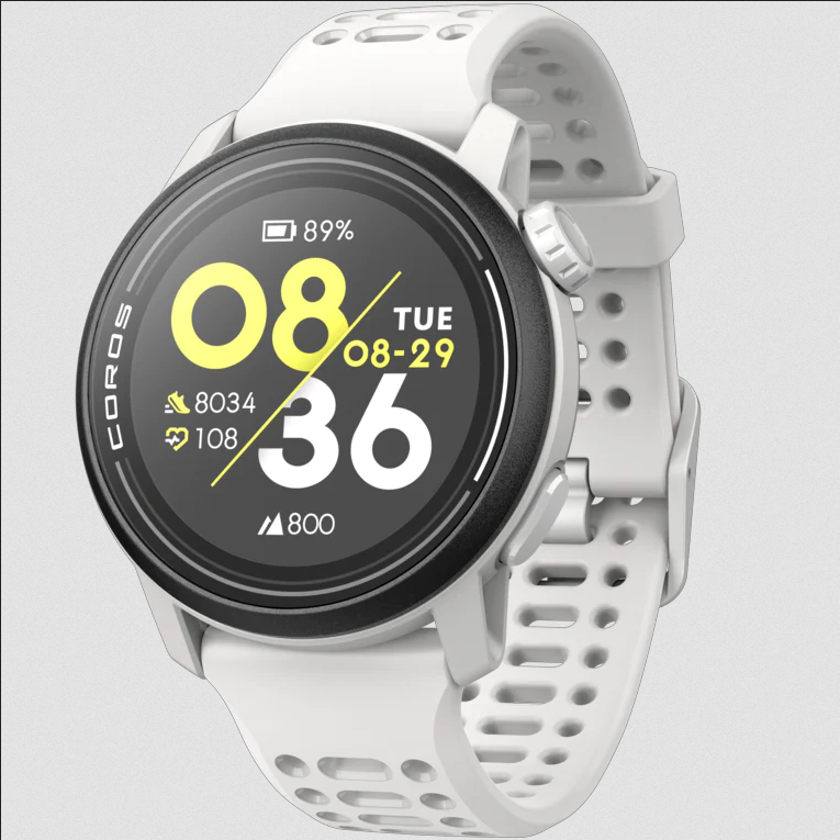 Coros Pace 3 GPS Multisport Watch - White Silicone Band