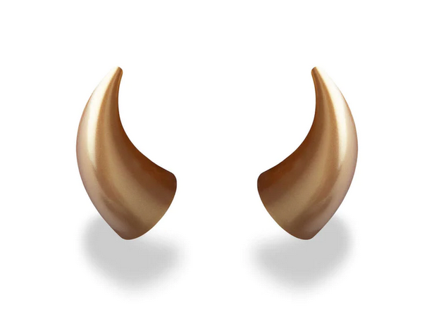Helmet Flair MagNeatOhz Large Devil Horns - Gold