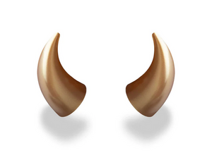 Helmet Flair MagNeatOhz Large Devil Horns - Gold