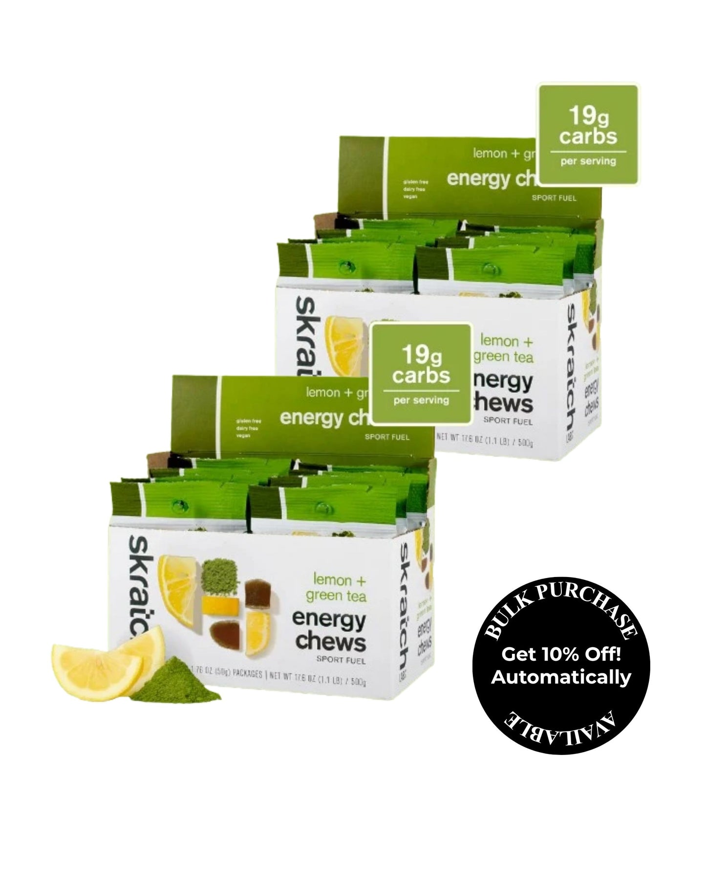 Skratch Labs Energy Chews - Lemon + Green Tea 50g