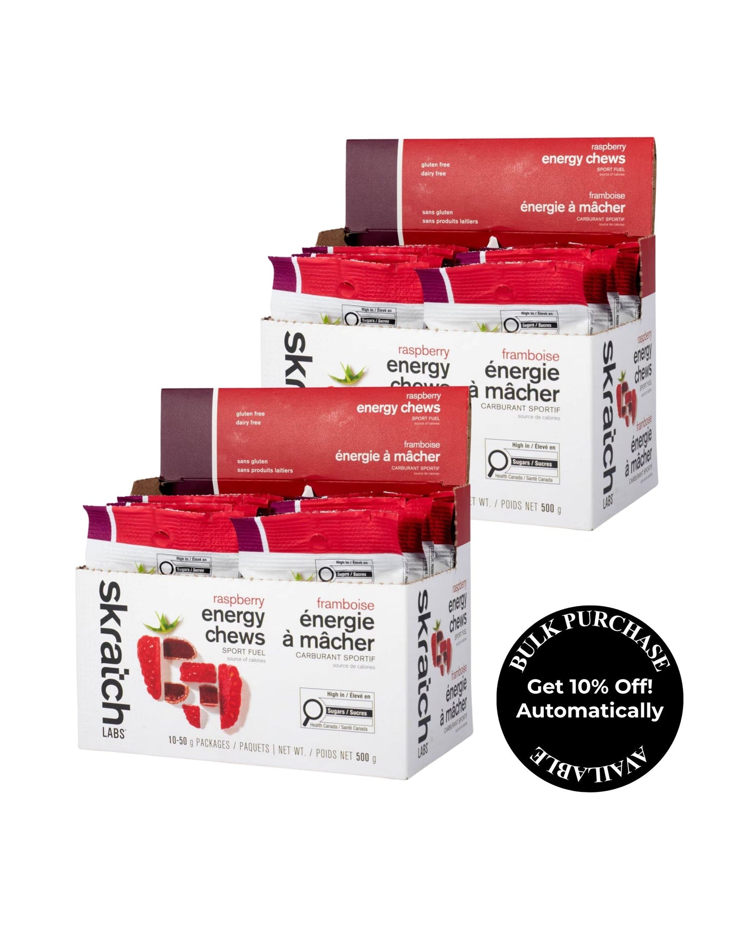 Skratch Labs Energy Chews - Raspberry 50g