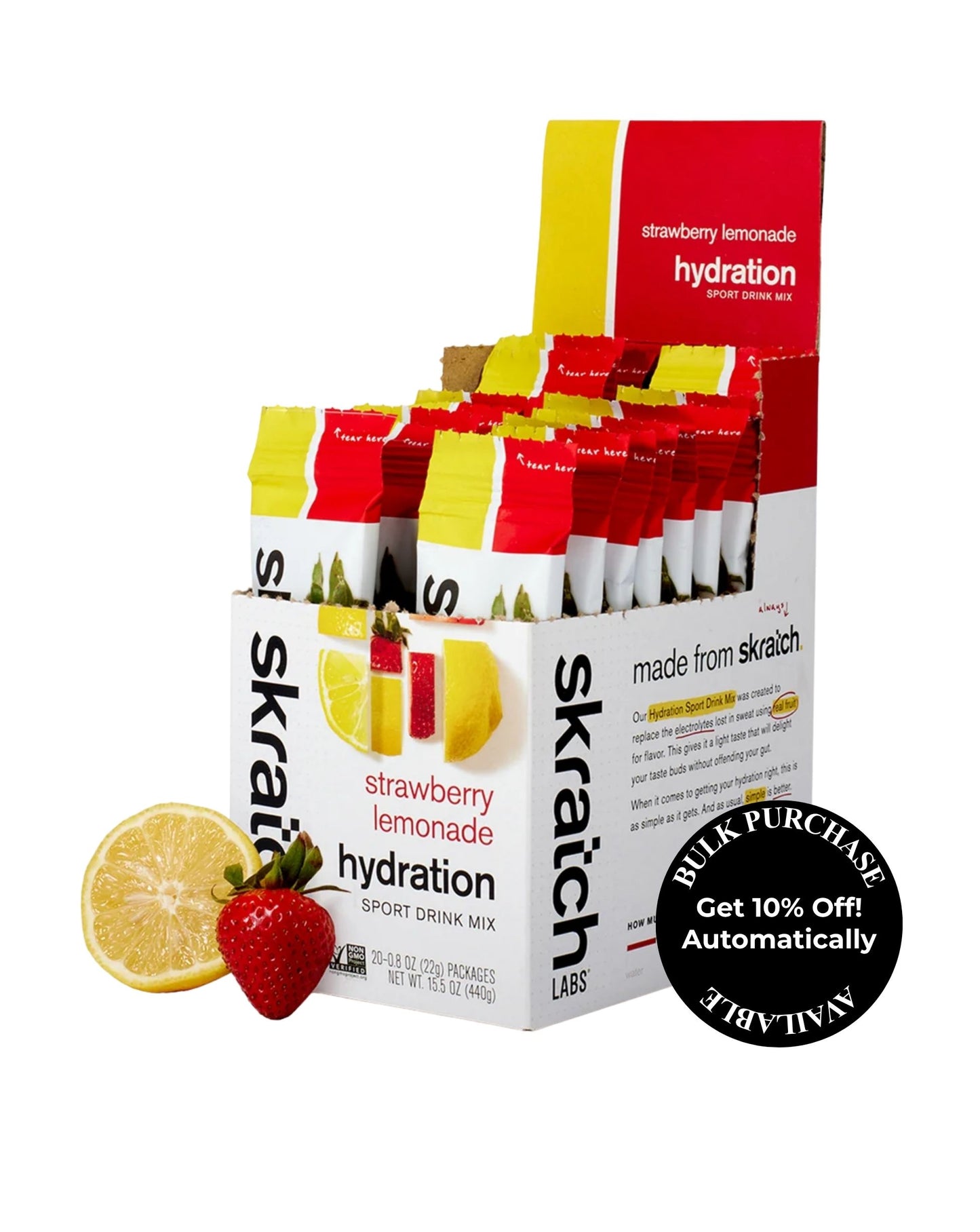 Skratch Labs Hydration Sport Drink Mix - Strawberry Lemonade 22g