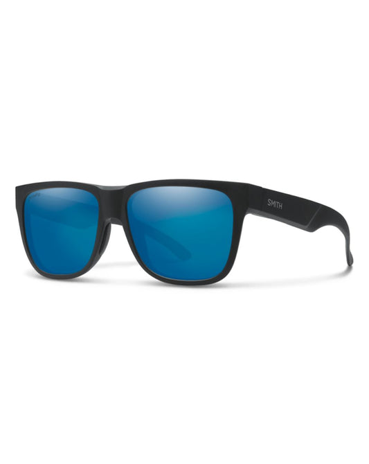 Smith Lowdown 2 Sunglasses - Matte Black + ChromaPop Polarized Blue Mirror Lens