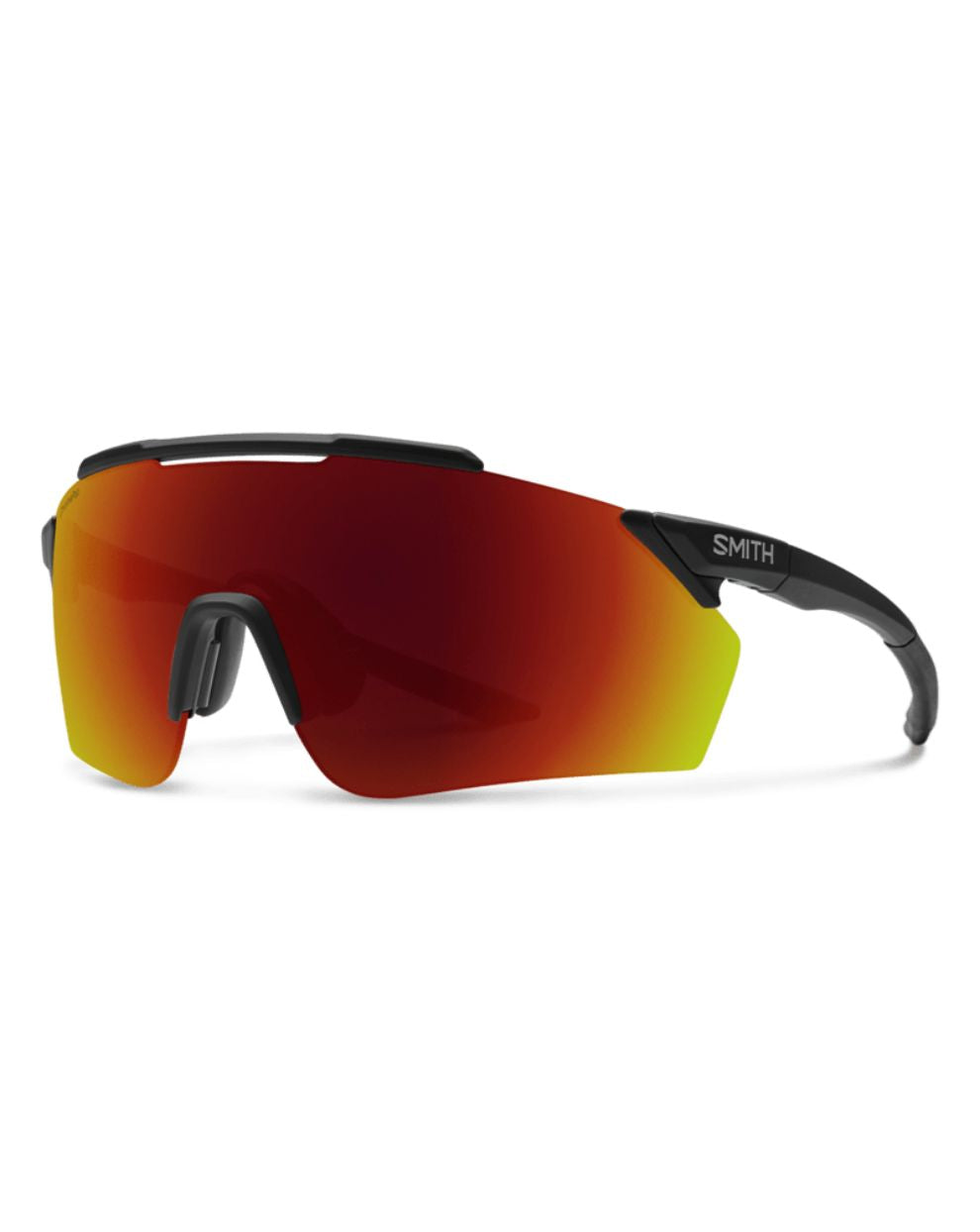 Smith Ruckus Sunglasses - Matte Black + ChromaPop Red Mirror Lens