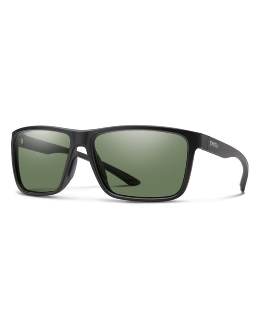 Smith Riptide Sunglasses - Matte Black + ChromaPop Polarized Gray Green