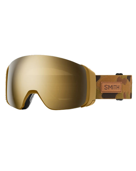 Smith 4D Mag Ski Goggle - Coyote Pow Hunter + ChromaPop Sun Black Gold Mirror Lens