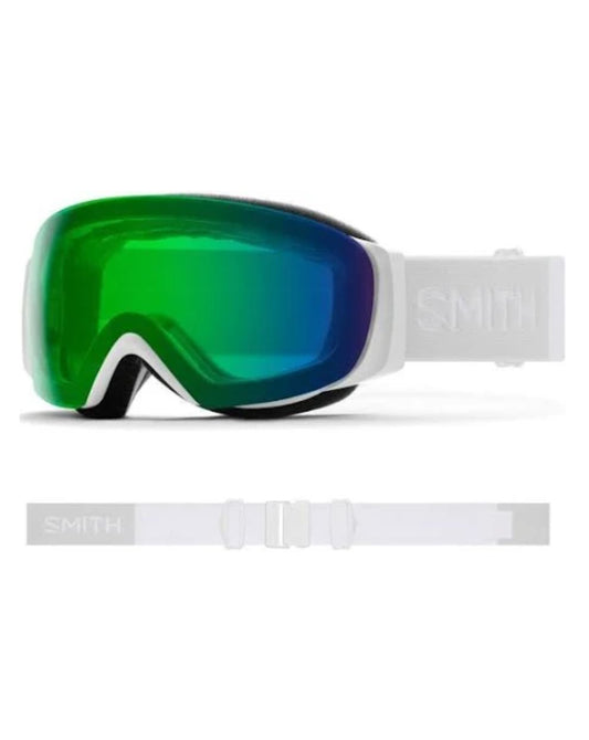 Smith IO Mag S Ski Goggles - White Vapor + ChromaPop Everyday Green Mirror Lens