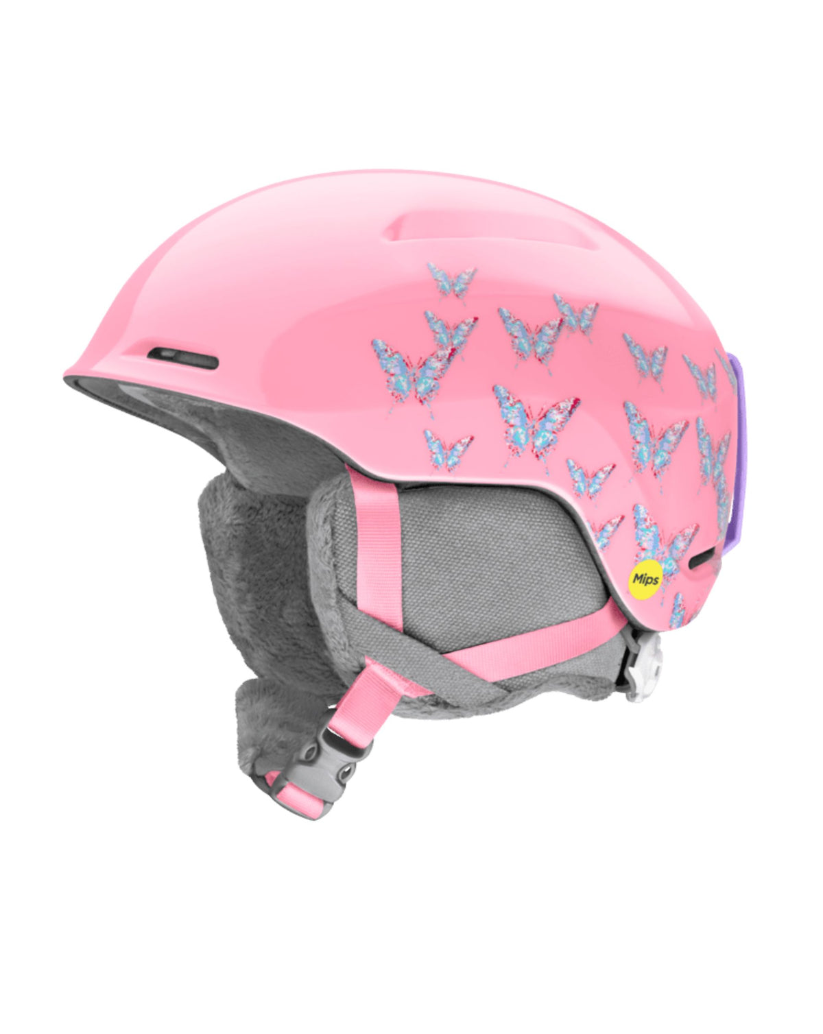 Smith Glide Jr MIPS Ski Helmet - Bright Pink Lofi Butterfly