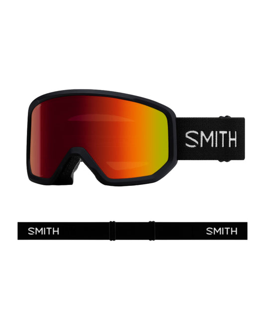 Smith Transfer Ski Goggles - Black + Red Sol-X Mirror Lens