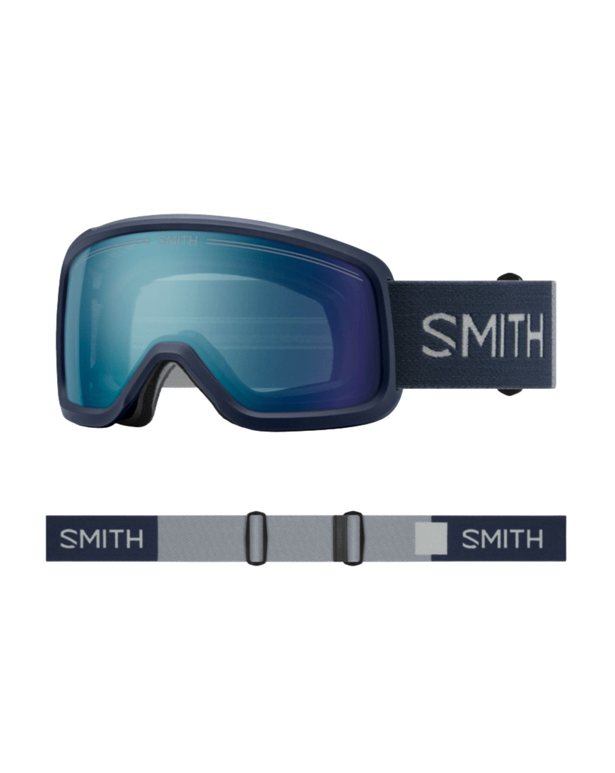 Smith Shakedown Ski Goggles - Royal Navy/Chromapop Blue Mirror