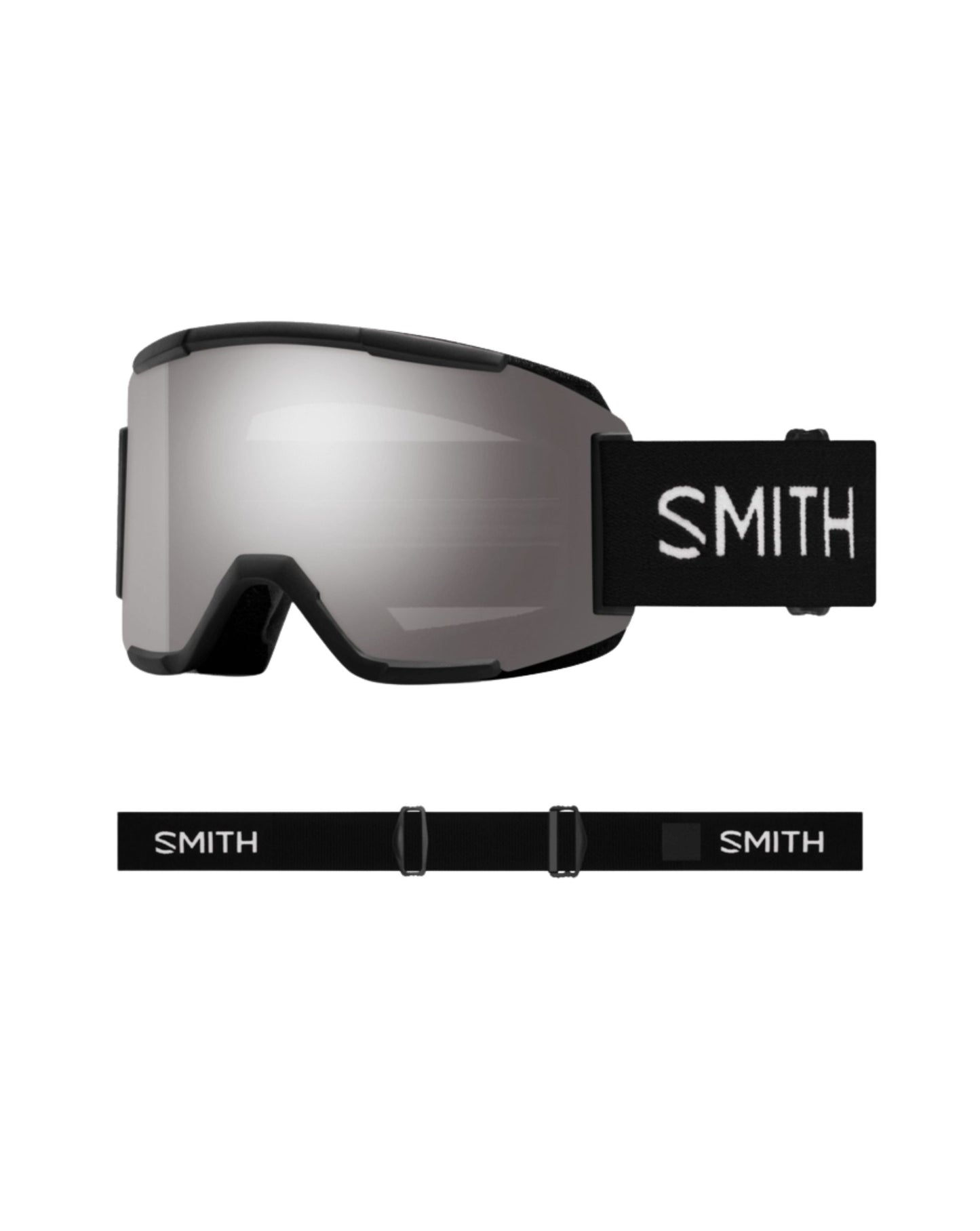Smith Squad Ski Goggles - Black + ChromaPop Sun Platinum Mirror Lens