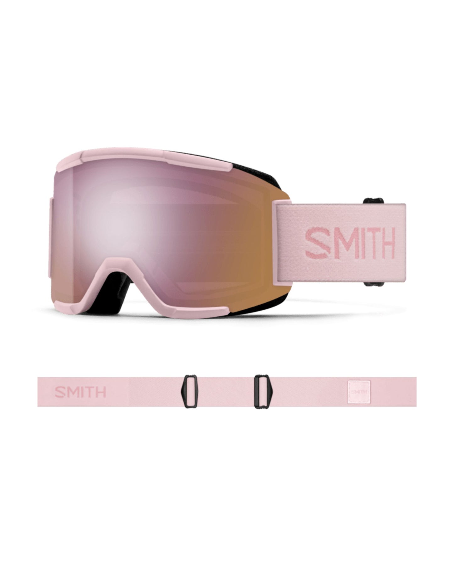 Smith Squad Ski Goggles - Carnation + ChromaPop Everyday Rose Gold Mirror Lens