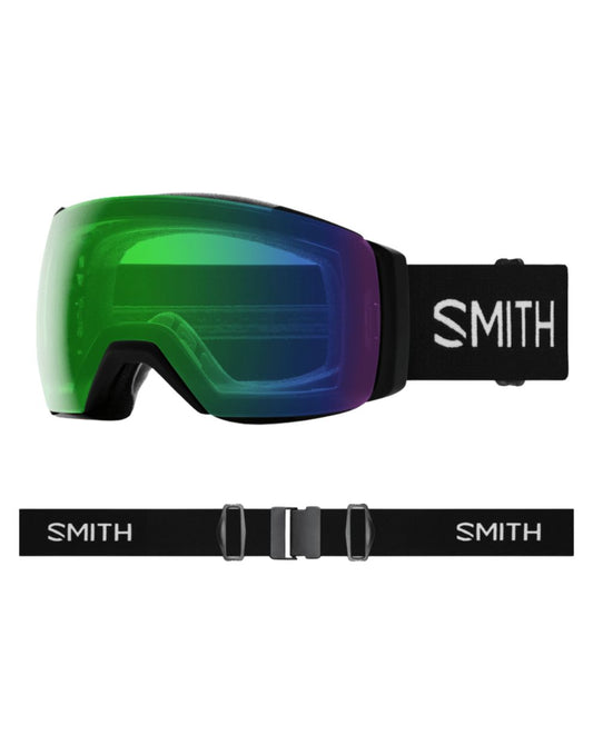 Smith IO Mag XL Ski Goggles - Black + ChromaPop Everyday Green Mirror Lens