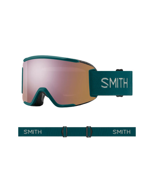 Smith Squad S Ski Goggles - Malachite + ChromaPop Everyday Rose Gold Mirror Lens