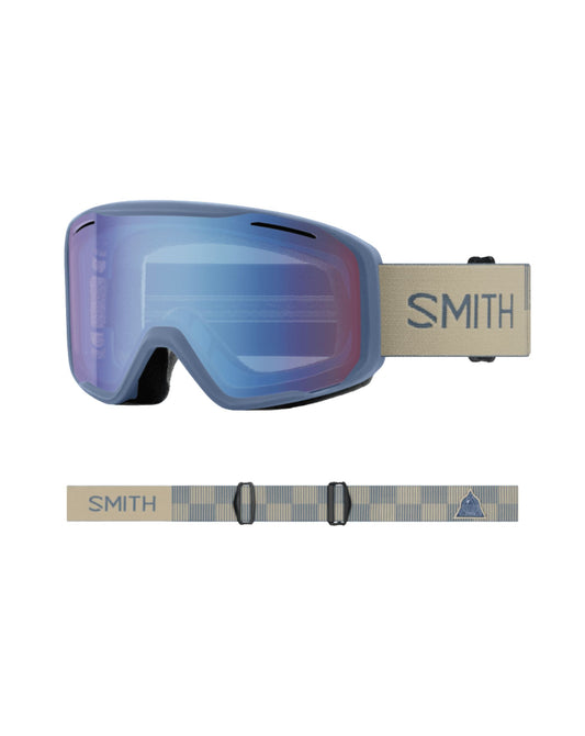 Smith Blazer Ski Goggles - Granite Blue + Blue Sensor Mirror Lens