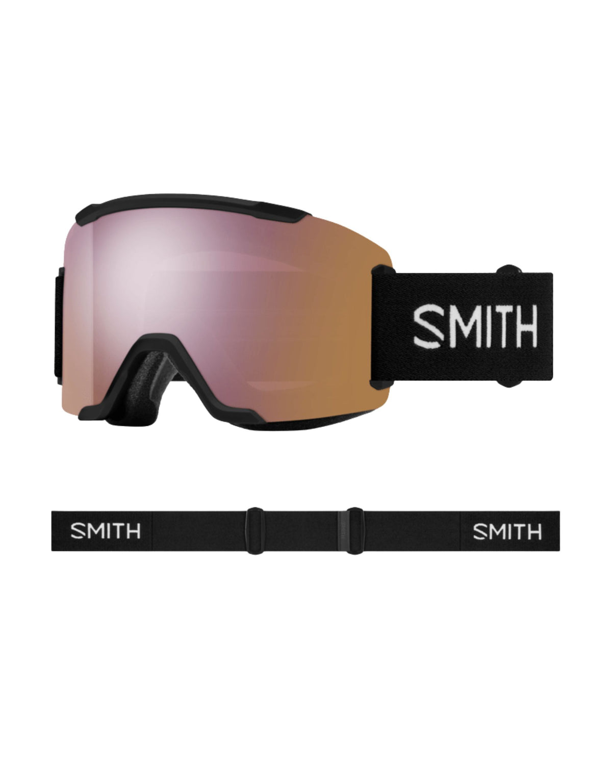 Smith Squad2 Ski Goggles - 2CP Black CPE Rose Gold
