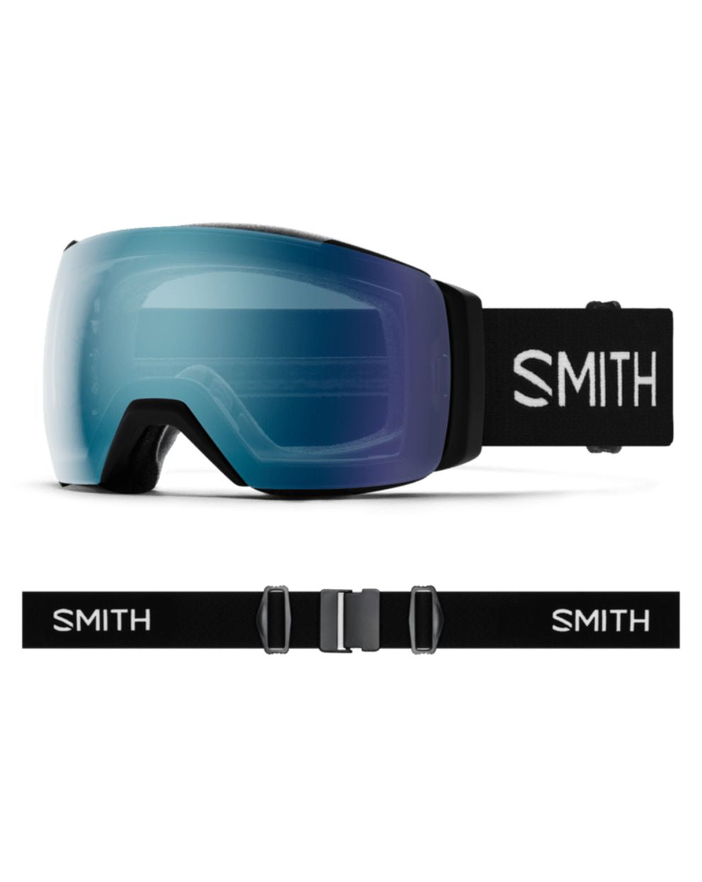 Smith IO Mag XL Ski Goggles - Black + ChromaPop™ Everyday Blue Mirror Lens