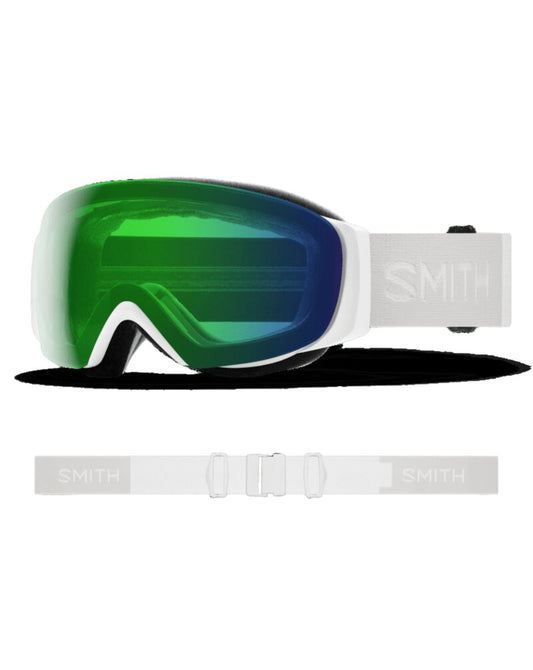 Smith IO MAG S Ski Goggle - White Vapor + CPE Green Mirror Lens