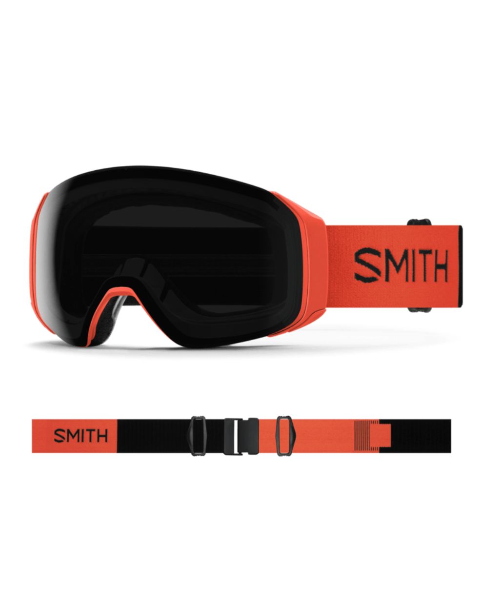 Smith 4D MAG S Ski Goggles - Poppy + ChromaPop Sun Black