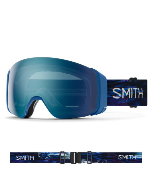 Smith 4D MAG Ski Goggle - True Blue + ChromaPop Everyday Blue Mirror Lens