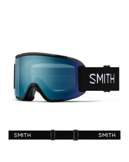 Smith Squad S Ski Goggle - Black + ChromaPop Everyday Blue Mirror Lens