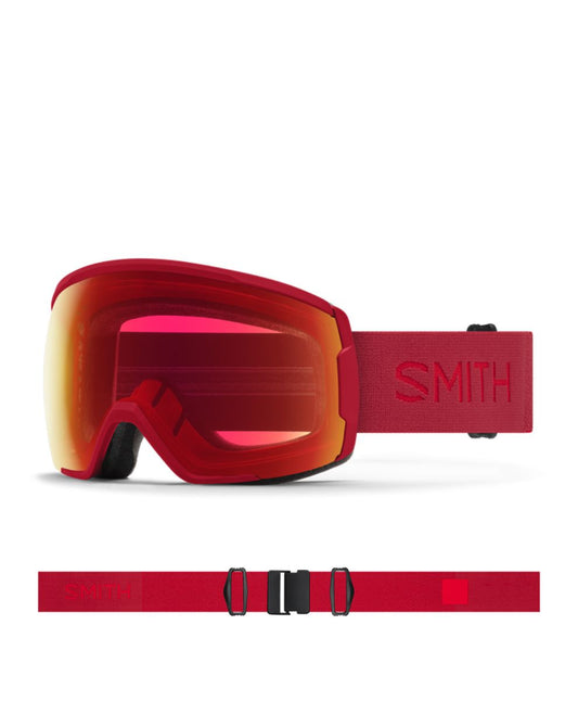 Smith Proxy Ski Goggle - Crimson + ChromaPop Photochromic Copper Red Mirror