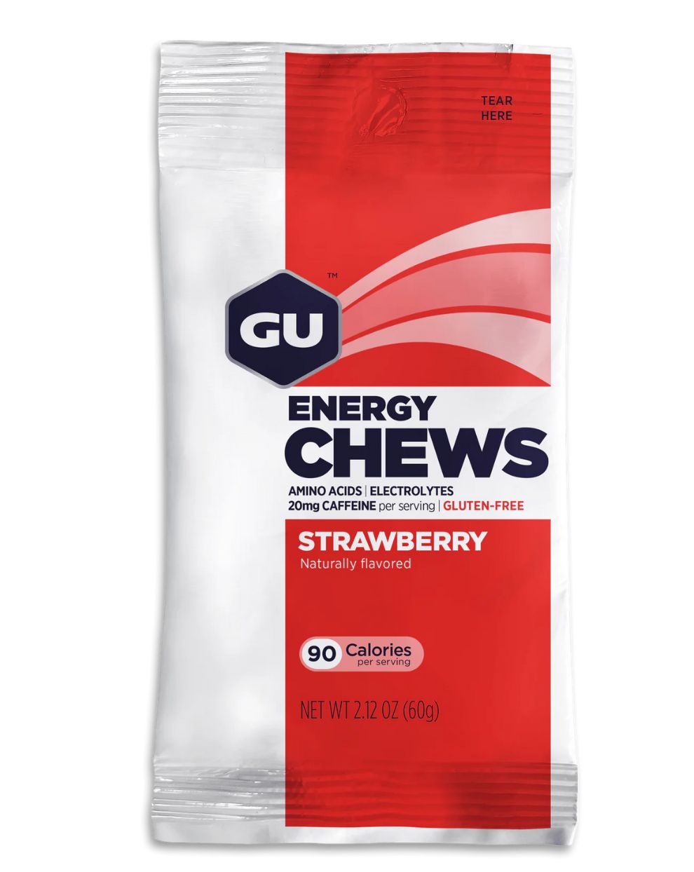 GU Energy Chews (2 SERVING) - Strawberry