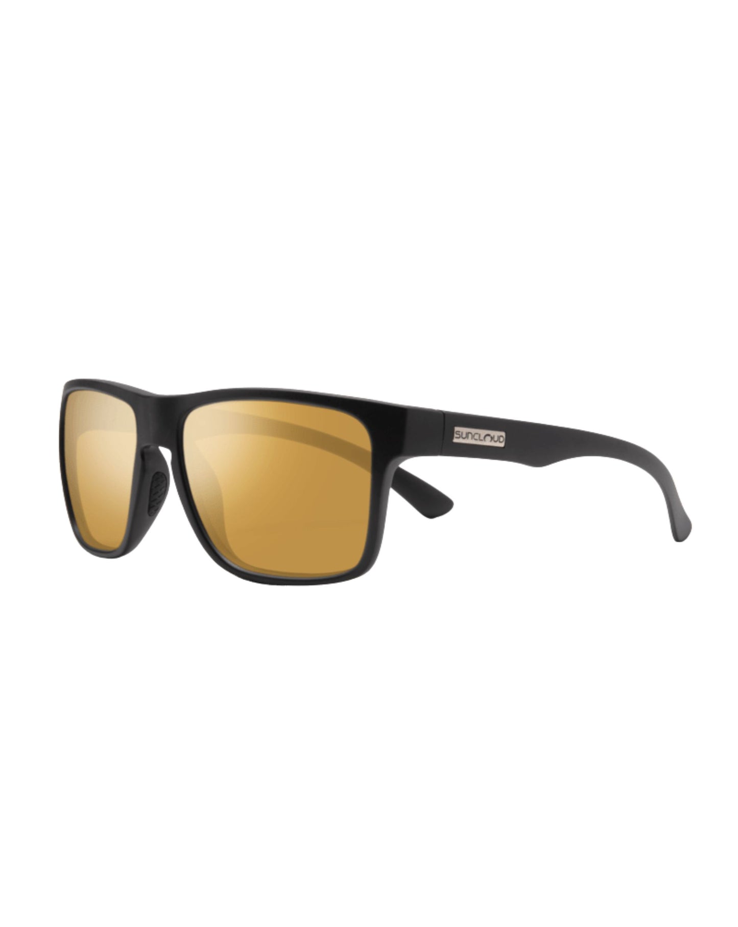 Suncloud Rambler Sunglasses - Matte Black + Polarized Sienna Mirror