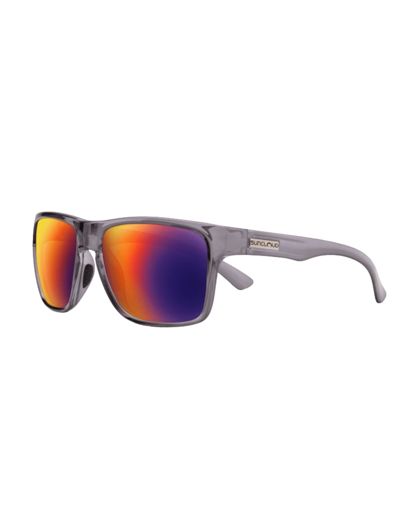Suncloud Rambler Sunglasses - Transparent Gray + Polarized Plasma Mirror