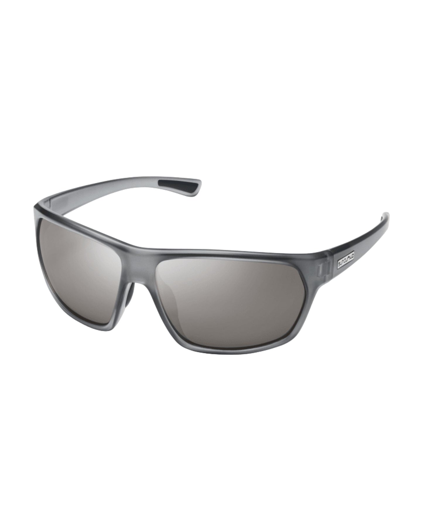 Suncloud Boone Sunglasses - Matte Silver Gray + Polarized Silver Mirror