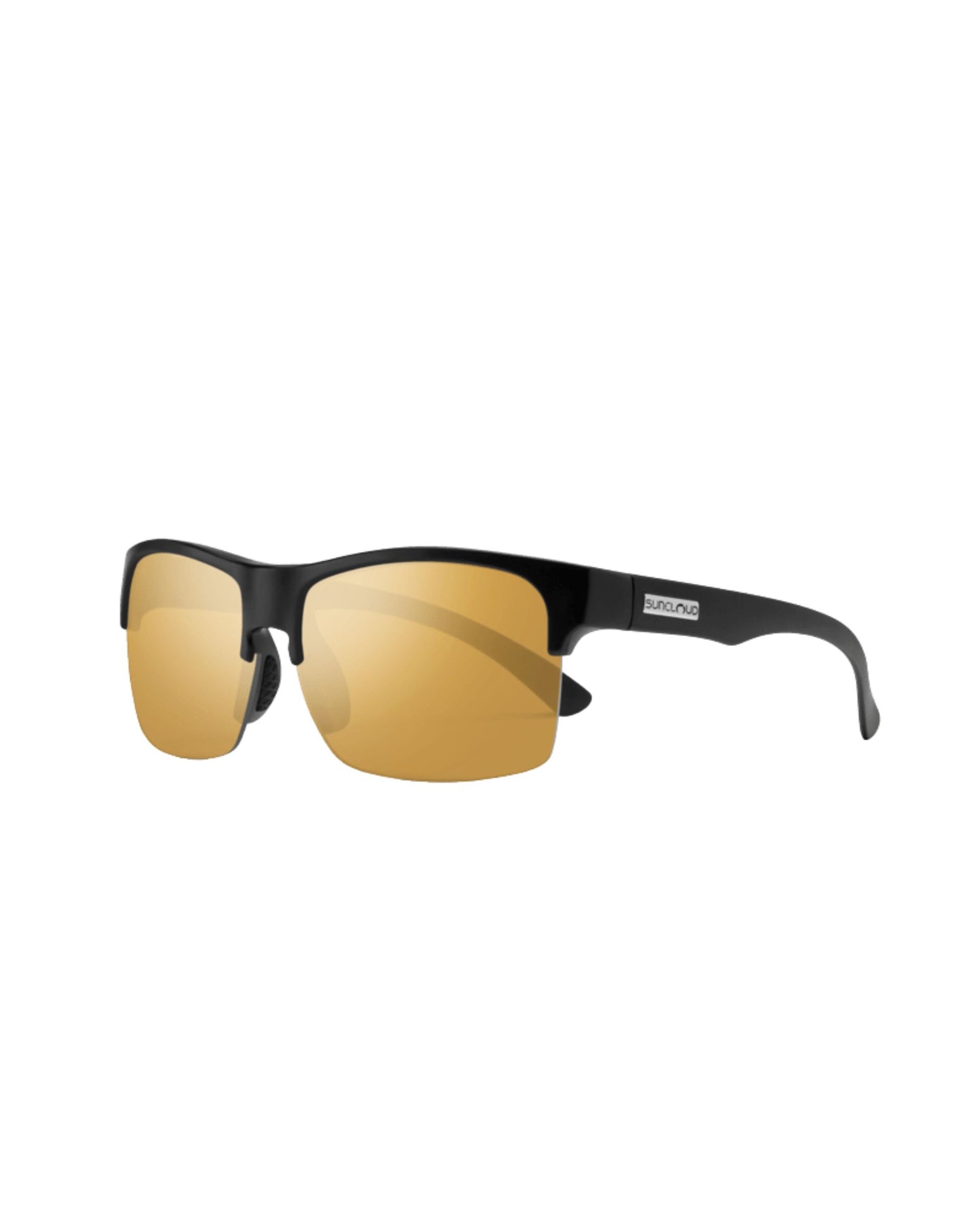 Suncloud Rambler Lite Sunglasses - Matte Black + Polarized Sienna Mirror