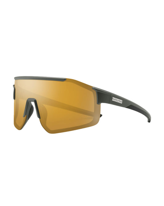 Suncloud Domain Sunglasses - Matte Olive + Polarized Sienna Mirror