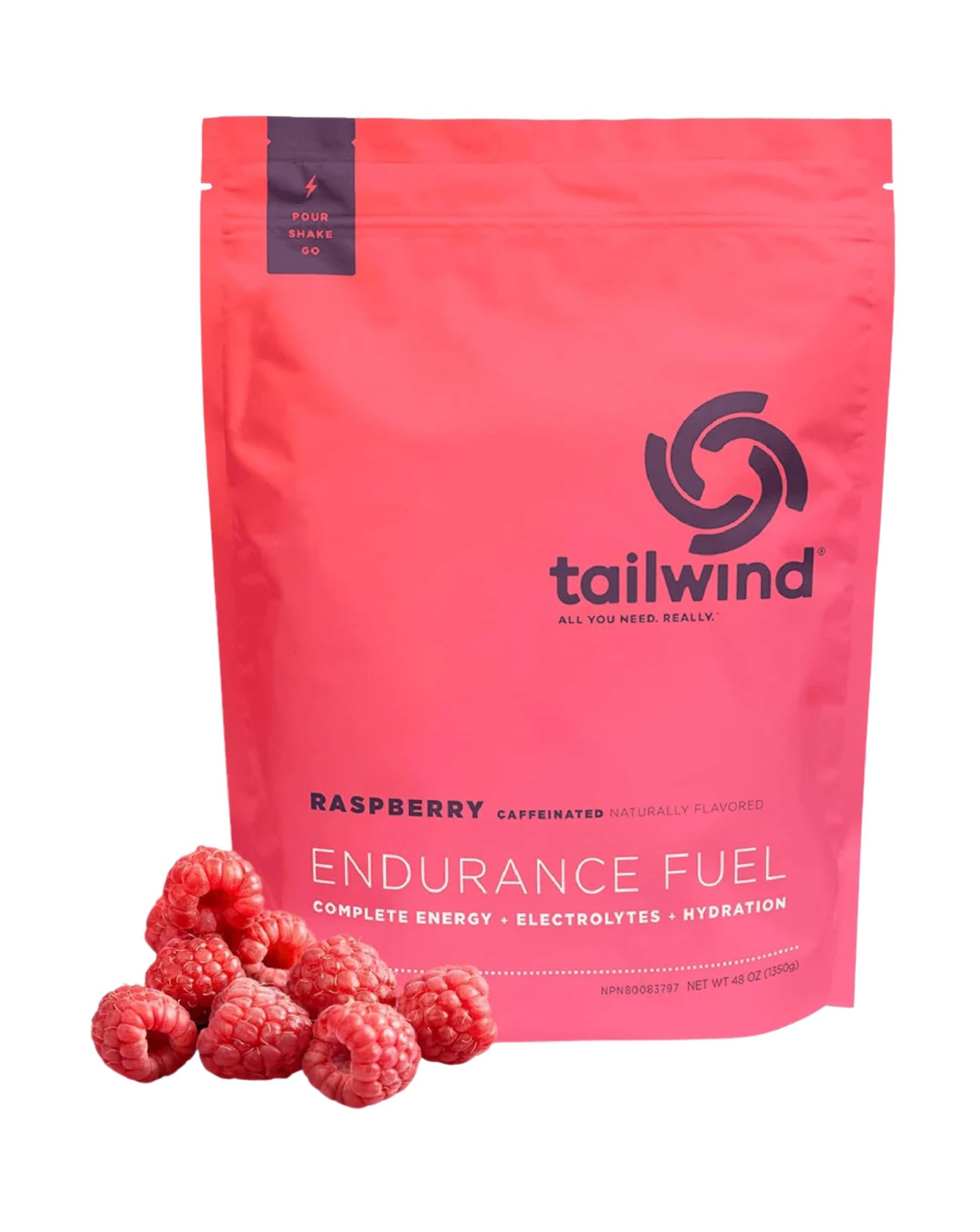 Tailwind Endurance Fuel - Raspberry Caffeinated 50-Serving