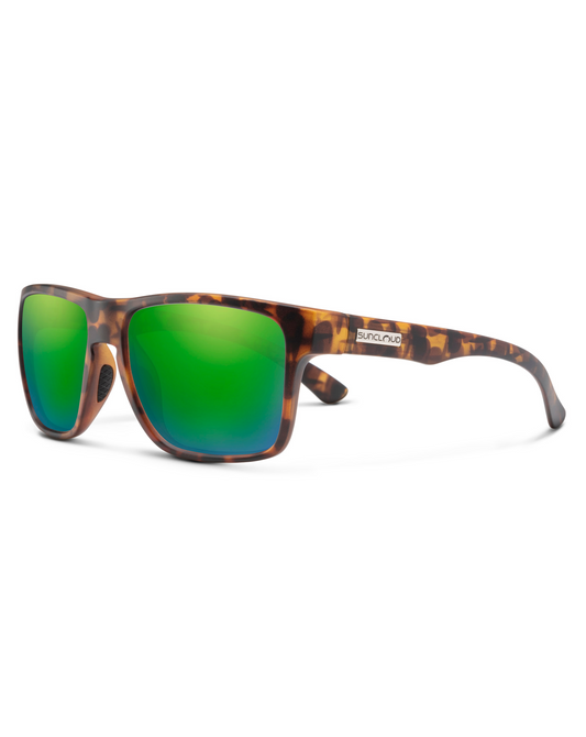 Suncloud Rambler Sunglasses - Matte Tortoise / Green