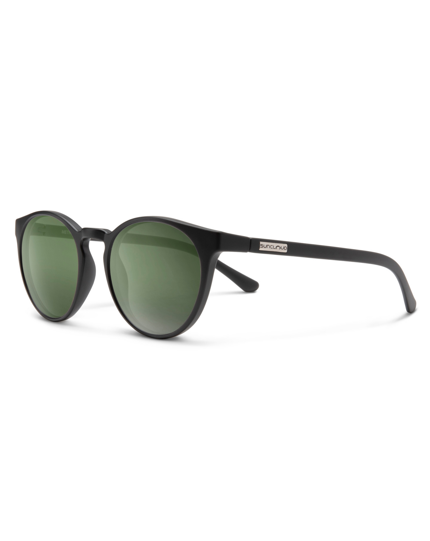 Suncloud Metric Sunglasses - Matte Black / Polar Grey Green